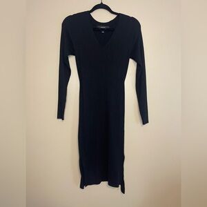 Vero Moda Blue V-Neck Long Sleeve Sheath Dress Size XS